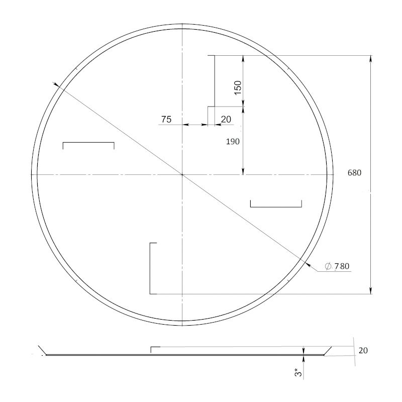 Затирочный диск Grost 780-3 мм 4 кр - изображение 2