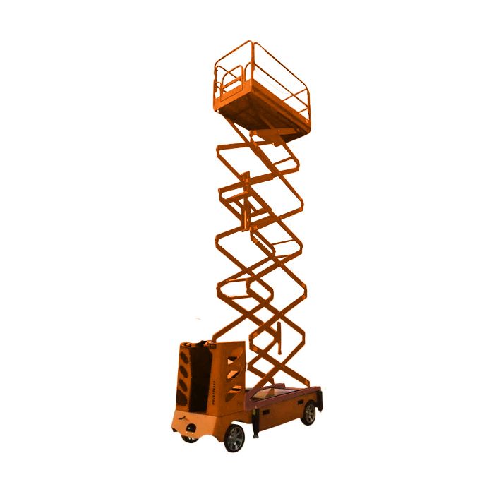 Самоходный ножничный подъёмник GROST Tower Automotive 500-11 с выдвижной платформой
