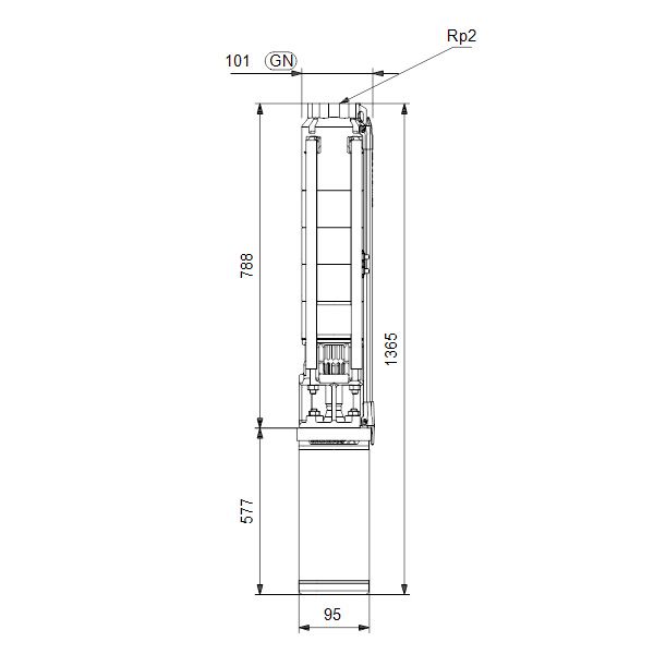 Насос скважинный Grundfos SP 9-11 1x230В - изображение 2