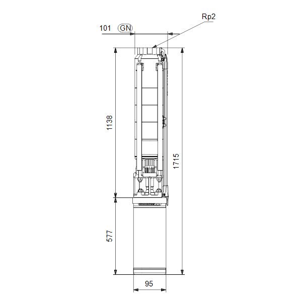 Насос скважинный Grundfos SP 9-18 3x400В - изображение 8
