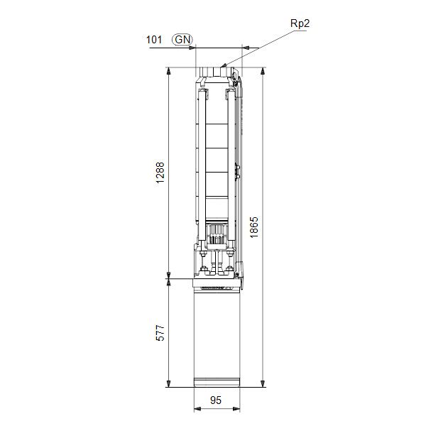 Насос скважинный Grundfos SP 9-21 3x400В - изображение 2