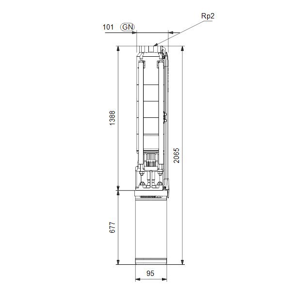 Насос скважинный Grundfos SP 9-23 3x400В (d 101 мм) - изображение 6
