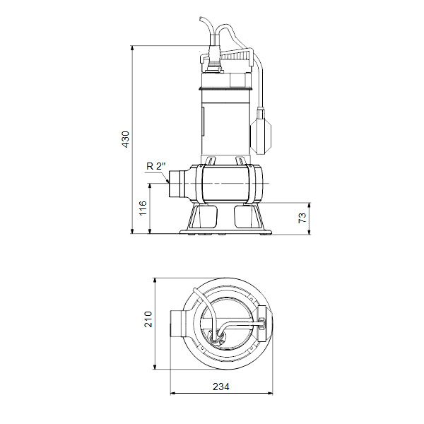 Дренажный насос Grundfos UNILIFT AP 35B.50.06.A1.V - изображение 2