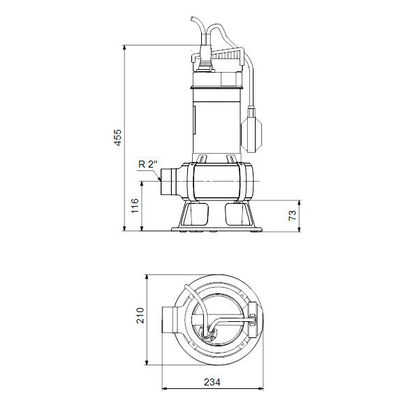 Дренажный насос Grundfos UNILIFT AP 50B.50.11.A1.V - изображение 2