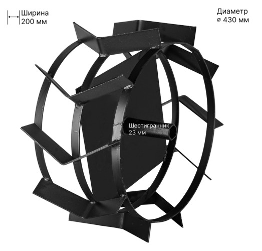 Грунтозацепы HUTER 430/200 для МК-7000,МК-7500,МК-8000 (шестигранник 23 мм) (комплект 2 шт.) 71/3/51 - изображение 4