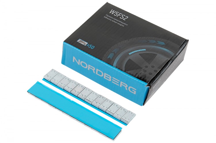 Грузики балансировочные NORDBERG W5FS2 самоклеящиеся (12х5 г),  50 лент W5FS2