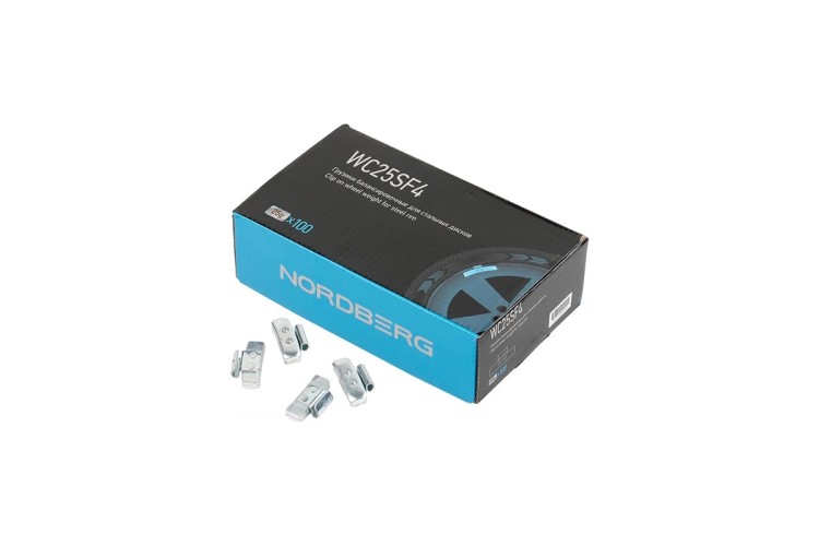Грузики балансировочные NORDBERG WC25SF4 для стальных дисков Fe 25 г, 100 шт. WC25SF4