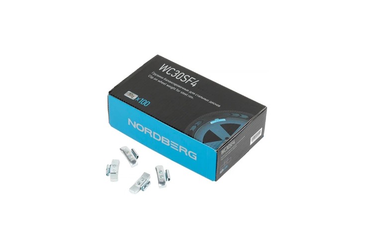 Грузики балансировочные NORDBERG WC30SF4 для стальных дисков Fe 30 г, 100 шт. WC30SF4