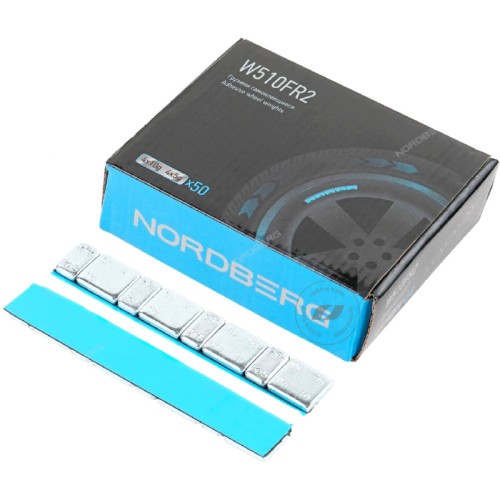 Грузики балансировочные NORDBERG W510FR2 самоклеящиеся (4х5+4х10 г),  50 лент W510FR2