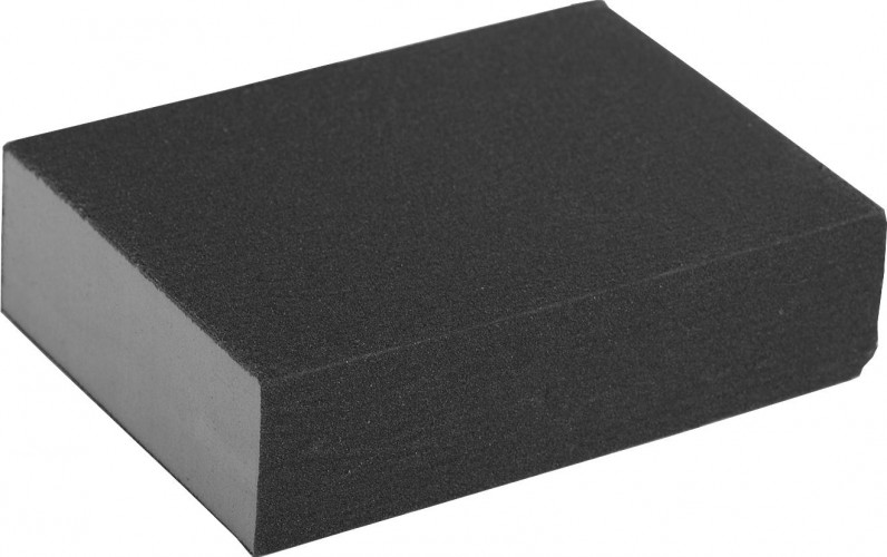 Губка шлифовальная ЗУБР ЭКСПЕРТ четырехсторонняя sic, р320, 100х68х26 мм 35612-320