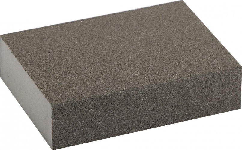 Губка шлифовальная ЗУБР Мастер четырехсторонняя р320, 100х68х26мм 35611-320