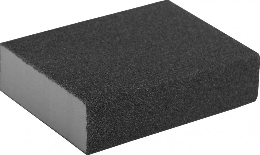 Губка шлифовальная ЗУБР Мастер четырехсторонняя р80, 100х68х26мм 35611-080