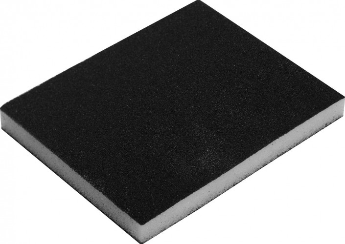 Губка шлифовальная ЗУБР Мастер двухсторонняя р80, 123х98х12мм 35614-080