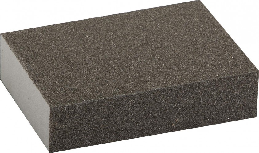 Губка шлифовальная ЗУБР Мастер четырехсторонняя р120, 100х68х26мм 35611-120