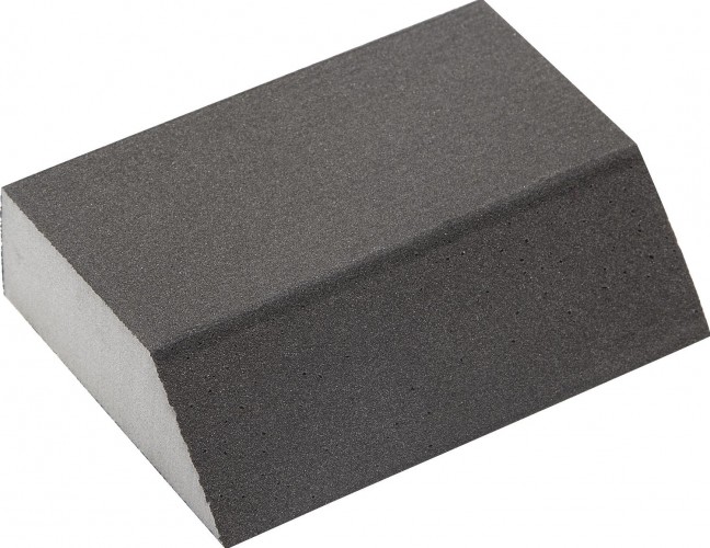 Губка шлифовальная ЗУБР Мастер четырехсторонняя угловая, р320, 100х68х42х26мм 35613-320