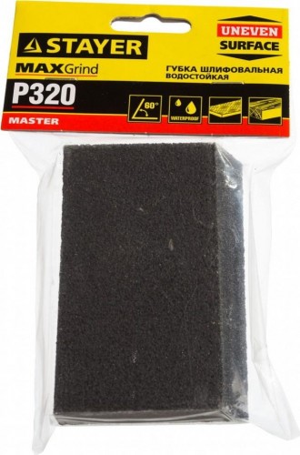 Губка STAYER MASTER угловая, р320, 100x68x42x26 мм. 3561-320 - изображение 4