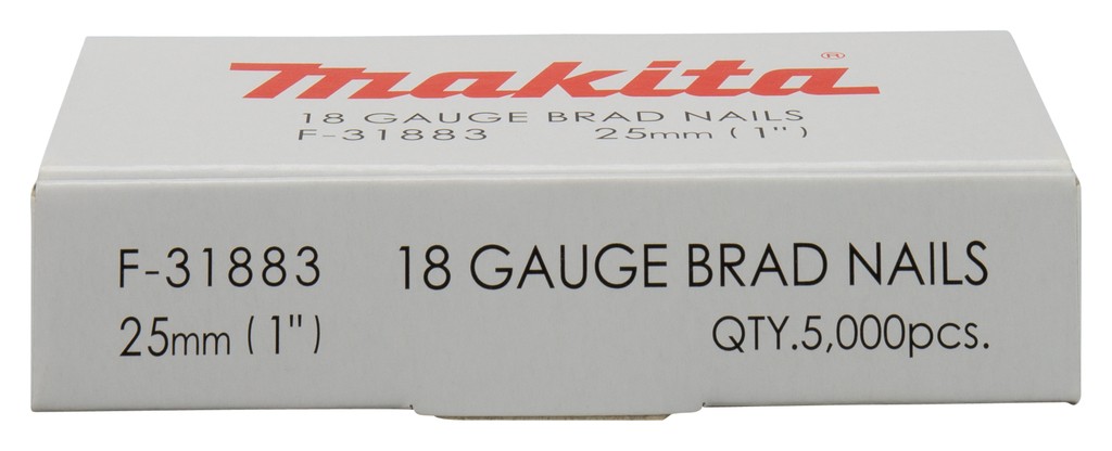 Гвоздь MAKITA F-31883 (оцинкованный) 18GA длина 25 мм, 5000 шт. - изображение 2