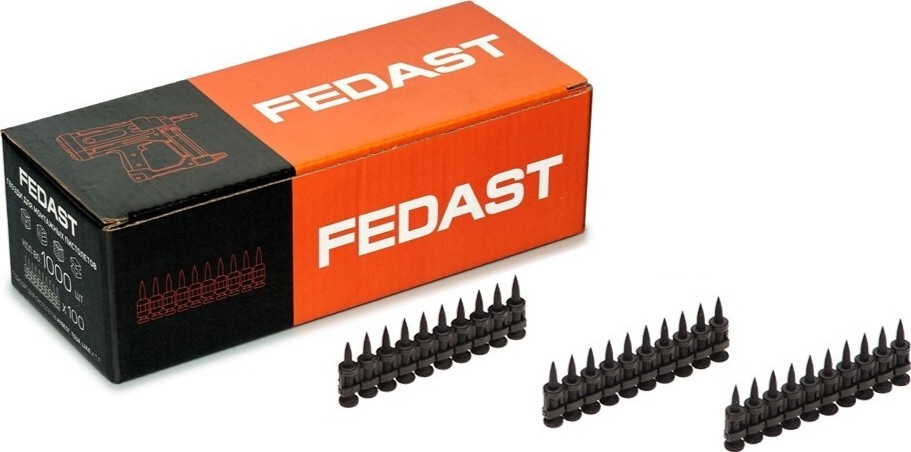 Гвоздь монтажный FEDAST 2.7 х 16 мм кованые (уп.1000 шт.) с ребрами жесткости FD2716RBP - изображение 2