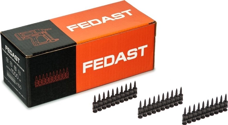 Гвоздь монтажный FEDAST 2.7 х 22 мм кованые (уп.1000 шт.) с ребрами жесткости FD2722RBP - изображение 2