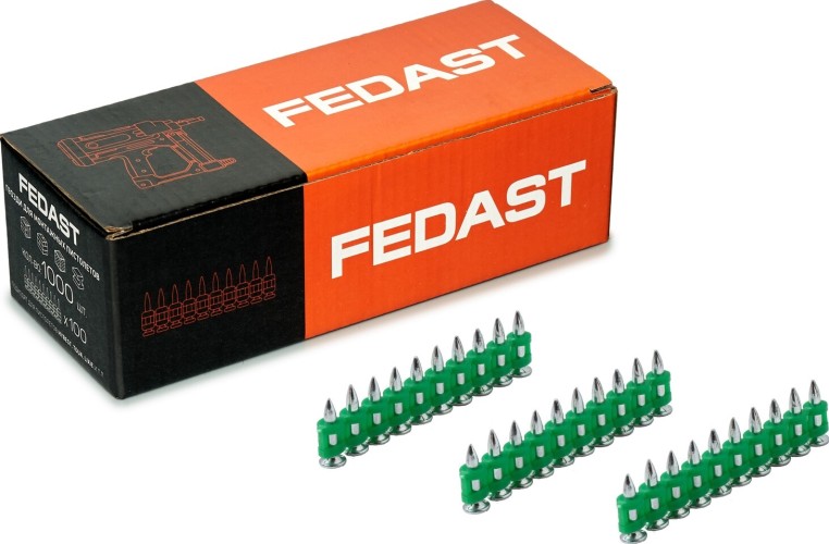 Гвоздь монтажный FEDAST 3.0 х 16 мм усиленный (уп.1000 шт.) fd3016eg