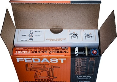 Гвоздь монтажный FEDAST 3.0 х 38 мм усиленный (уп.1000 шт.+ баллон) fd3038egfc - изображение 4