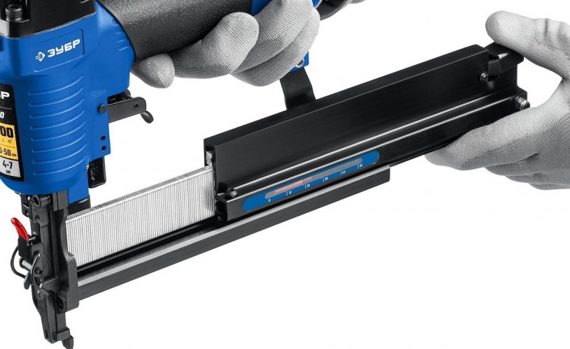Гвоздезабивной пистолет пневматический ЗУБР Т55/300 2 10-50 мм 31937 - изображение 5