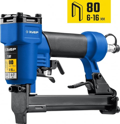 Гвоздезабивной пистолет пневматический ЗУБР Т80 6-16 мм 31938