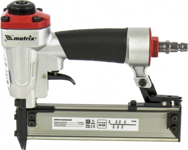 Гвоздезабивной пистолет пневматический MATRIX 10-30 мм нейлер финишный 57425