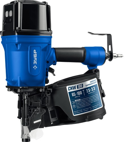 Гвоздезабивной пистолет пневматический ЗУБР CNW-100 для барабанных CNW (65-100 мм) 31915