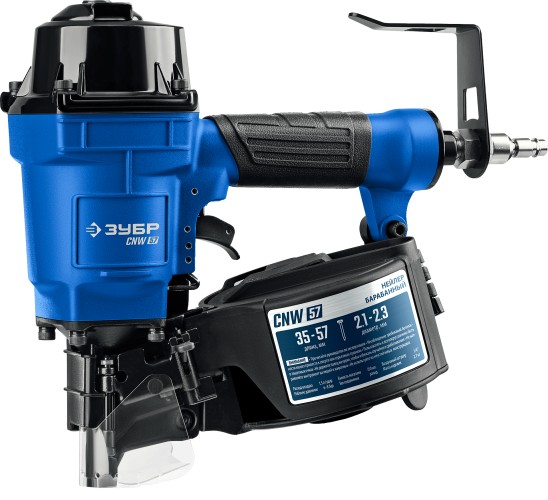 Гвоздезабивной пистолет пневматический ЗУБР CNW-57 для барабанных CNW (35-57 мм) 31910