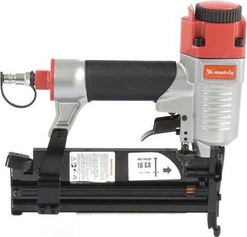 Гвоздезабивной пистолет пневматический MATRIX 10-50 мм нейлер-степлер  57427