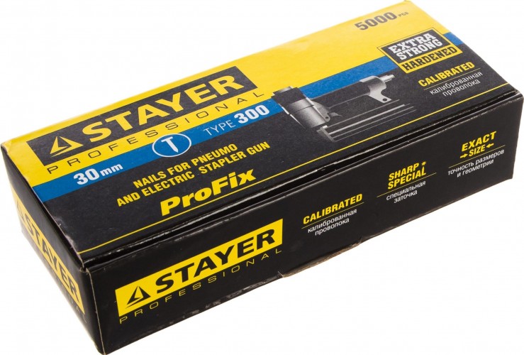 Гвозди для скобозабивателя STAYER MASTER 30 мм нейлера тип 300, 5000 шт 31530-30
