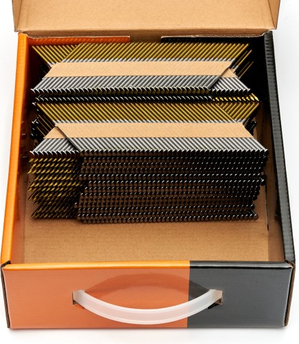 Гвозди реечные FEDAST тип D34 3,05х75 RIBrt по дереву кольцевая накатка 2000 шт FD30575RIBrt - изображение 2