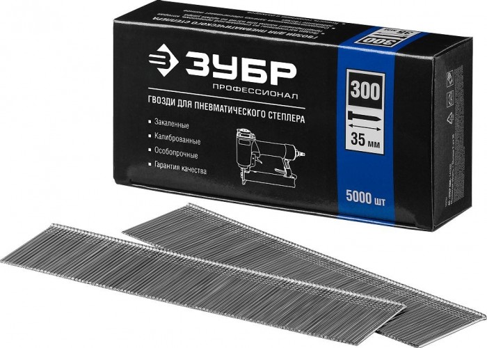 Гвозди ЗУБР ЭКСПЕРТ тип 300, 35 мм для нейлера, 5000 шт 31830-35