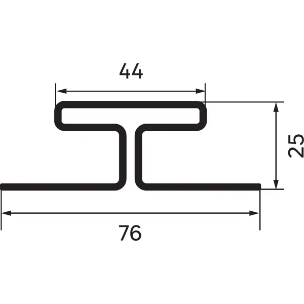 H-профиль Artens 3000 мм цвет бежевый - изображение 2