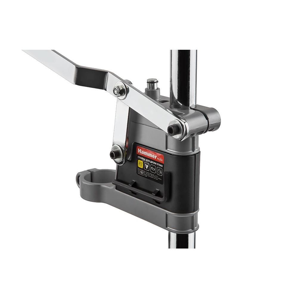 Стойка с тисками для дрели Hammer Flex STD60 высота 525 мм, шейка 43 мм, ход 60 мм - изображение 3