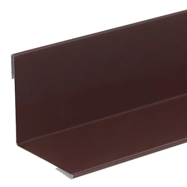 Угол внутренний металл ТЕХНОНИКОЛЬ Hauberk 1.25 м. коричневый - изображение 2