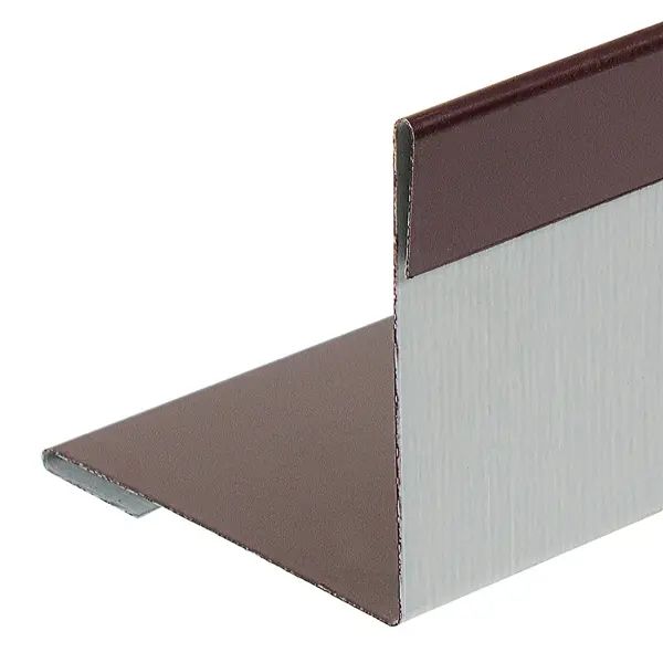 Угол внутренний металл ТЕХНОНИКОЛЬ Hauberk 1.25 м. коричневый - изображение 3