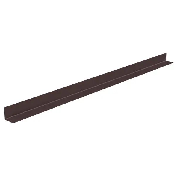 Угол внутренний металл ТЕХНОНИКОЛЬ Hauberk 1.25 м. коричневый - изображение 4