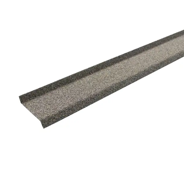 Планка цокольная ТЕХНОНИКОЛЬ Hauberk 1.25 м. серо-бежевый - изображение 2
