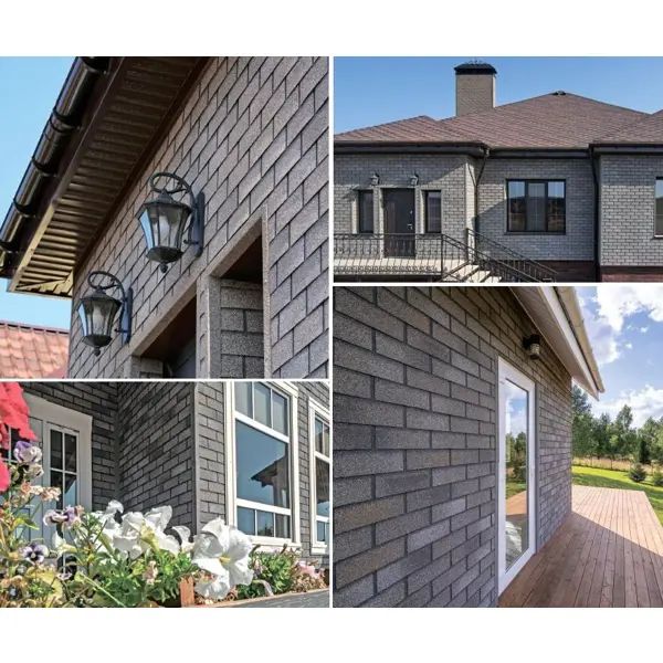 Фасадная плитка ТЕХНОНИКОЛЬ Hauberk 2.0 м2 серо-бежевый - изображение 5