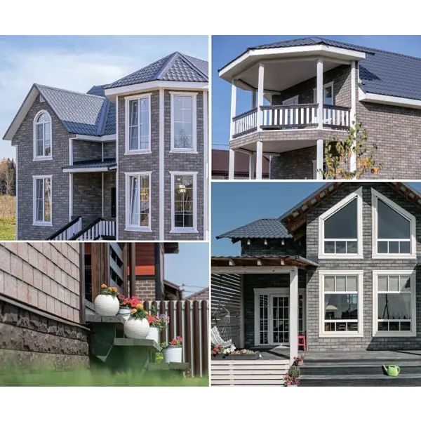 Фасадная плитка ТЕХНОНИКОЛЬ Hauberk 2.0 м2 серо-бежевый - изображение 7