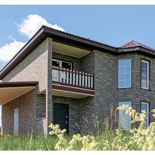 Фасадная плитка ТЕХНОНИКОЛЬ Hauberk 2.0 м2 серо-бежевый - изображение 8