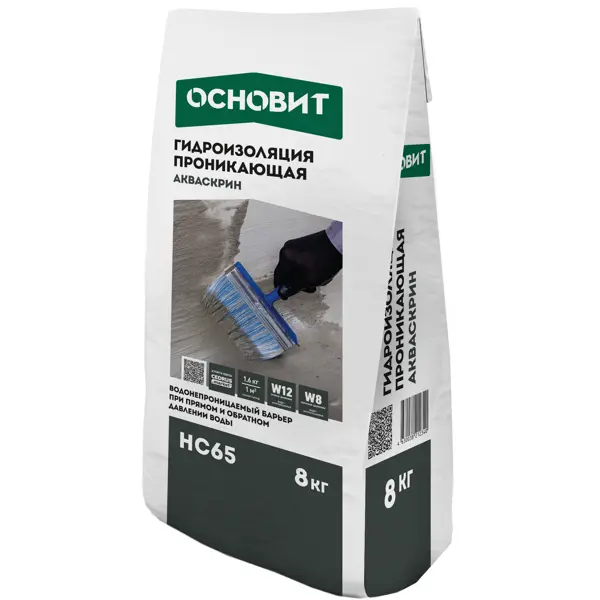 Сухая смесь для гидроизоляции Основит Акваскрин HC65 8 кг - изображение 4