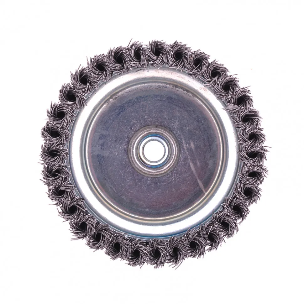 Щетка для УШМ Heavy Duty, 125 мм, М14, чашка, крученая проволока 0.5 мм Matrix - изображение 2