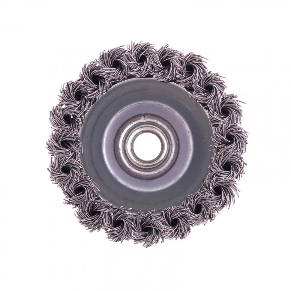 Щетка для УШМ Heavy Duty, 80 мм, М14, чашка, крученая проволока 0.5 мм Matrix - изображение 2