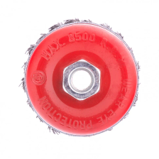 Щетка для УШМ Heavy Duty, 80 мм, М14, чашка, крученая проволока 0.5 мм Matrix - изображение 5