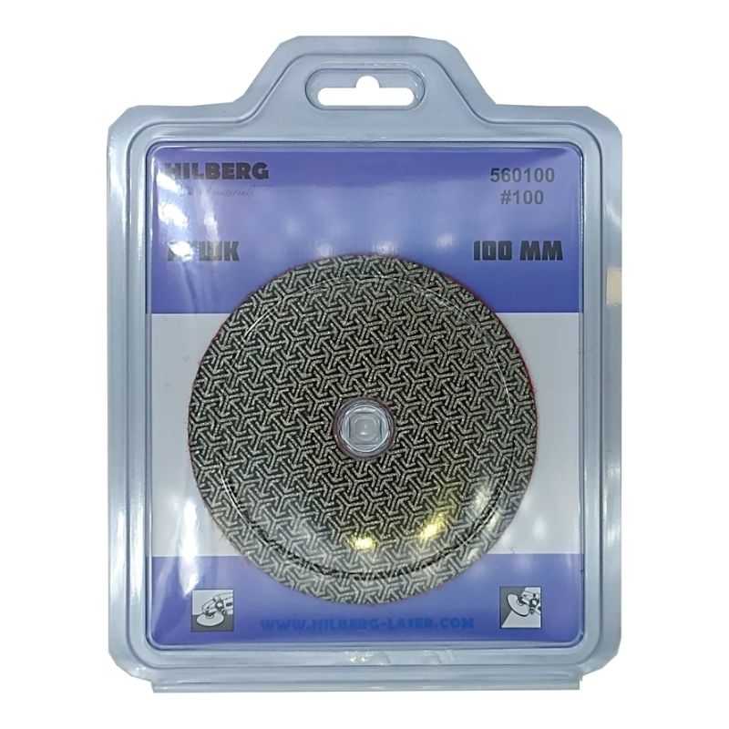 Алмазный гибкий шлифовальный гальванический круг "Черепашка" Hilberg 100 мм № 100 - изображение 2