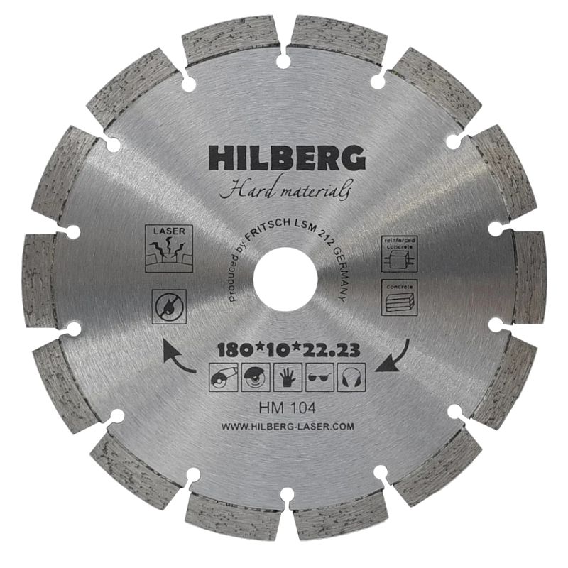 Алмазный диск Hilberg Hard Materials Лазер d 180 мм
