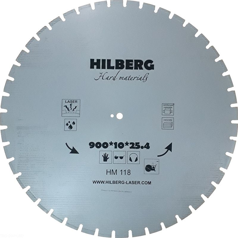 Диск алмазный Hilberg Hard Materials Лазер d 900 мм